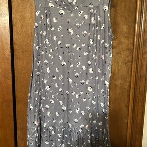Floral Gray Women's Skirt